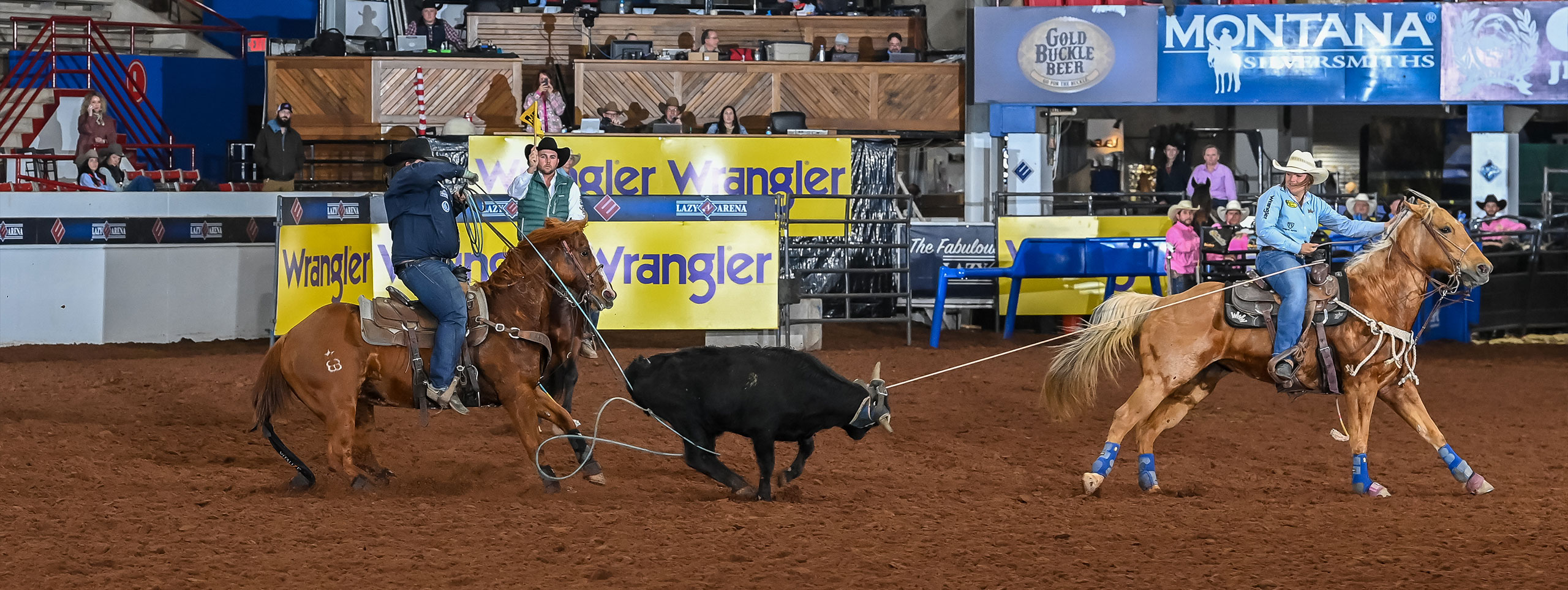 Kelton and DeSalvo Take Home the Charlie 1 Horse All Girl Team Roping Title