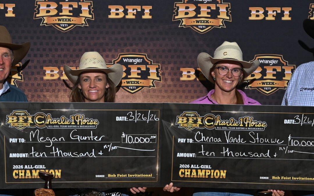 Gunter and VandeStouwe win Charlie 1 Horse for $20K; 11-year-old wins Incentive with world champ.